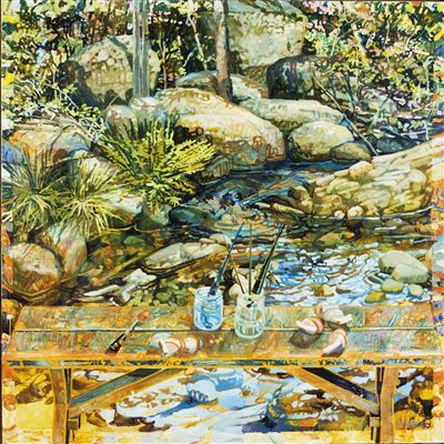 The Foot of the Falls by Geoff La Gerche - Auction record, sale price, and art valuation. Compare with similar artists and explore comparable artworks.