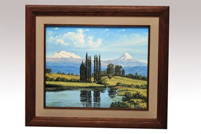Paisaje con volcanes