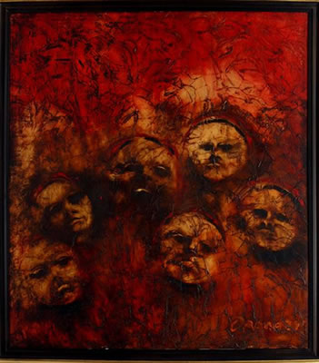 Seis rostros by Humberto Oramas - Auction record, sale price, and art valuation. Compare with similar artists and explore comparable artworks.