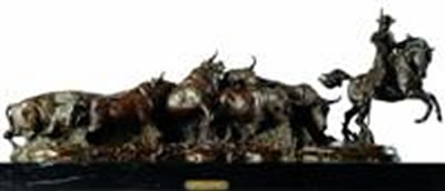 Sample artwork by Humberto Peraza (Born 1925), known for sculpture - View similar artists and auction records