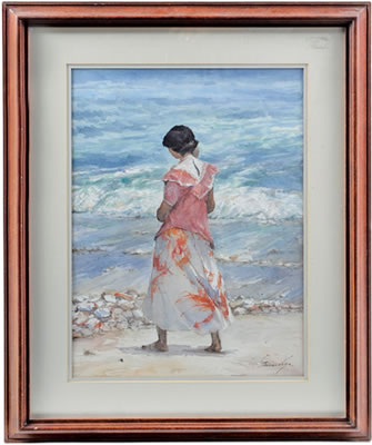 Mujer en playa by Primo Vega - Auction record, sale price, and art valuation. Compare with similar artists and explore comparable artworks.