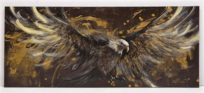 Haliaeetus leucocephalus by Bertha Rodriguez - Auction record, sale price, and art valuation. Compare with similar artists and explore comparable artworks.