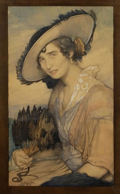 La dama del abanico