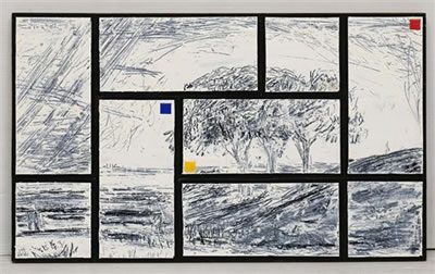 Boceto para paisaje (entre Rembrandt y Mondrian)