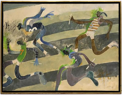 Los corredores by Brian Nissen - Auction record, sale price, and art valuation. Compare with similar artists and explore comparable artworks.