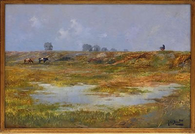 Paisaje con vacas by Fernando Best Pontones - Auction record, sale price, and art valuation. Compare with similar artists and explore comparable artworks.