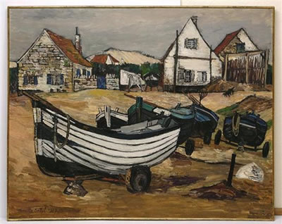 Barques de pêche à Audresselles by Maurice Boitel - Auction record, sale price, and art valuation. Compare with similar artists and explore comparable artworks.