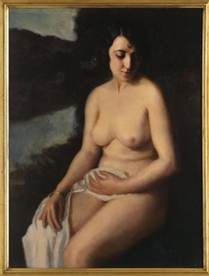 Retrato desnudo de Adelaide Appiani
