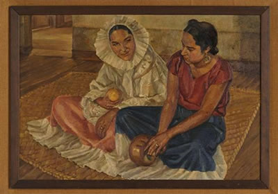 Tehuanas sentadas