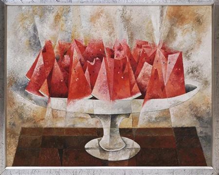 Sandías by Rafael Mazon - Auction record, sale price, and art valuation. Compare with similar artists and explore comparable artworks.