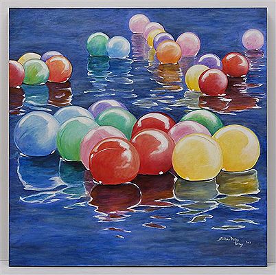 Trece nenúfares by Sandra Rojas - Auction record, sale price, and art valuation. Compare with similar artists and explore comparable artworks.
