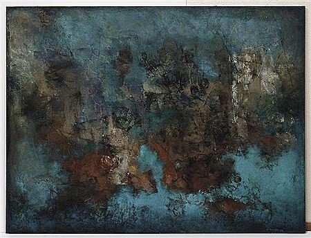 Sample artwork by Benjamin Manzo (1939 - 2002), known for painting - View similar artists and auction records