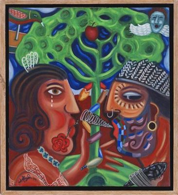 Encounter by Barry Wolfryd - Auction record, sale price, and art valuation. Compare with similar artists and explore comparable artworks.