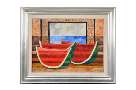 Sandías by Rafael Mazon - Auction record, sale price, and art valuation. Compare with similar artists and explore comparable artworks.