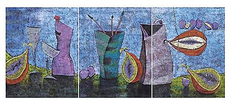 Limones morados, frutos, copas y otros I, II y III
