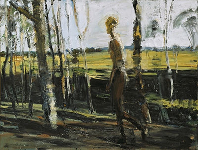 Figure Walking in Trees 1990