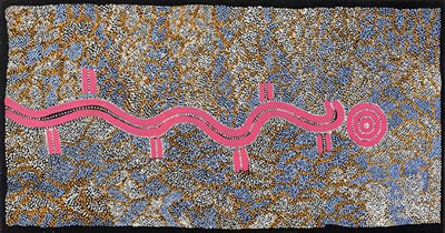 Water Dreaming by Maxie Tjampitjinpa - Auction record, sale price, and art valuation. Compare with similar artists and explore comparable artworks.