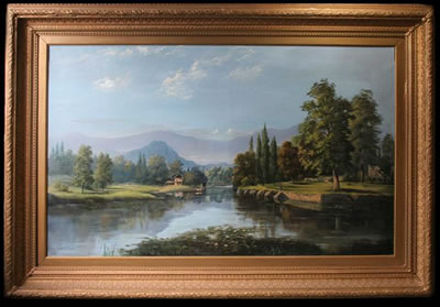 River Landscape by Louis Frank - Auction record, sale price, and art valuation. Compare with similar artists and explore comparable artworks.