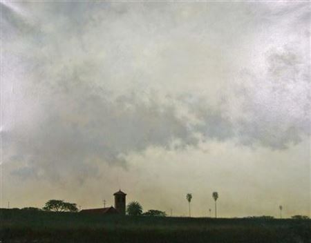 Landscape with Buildings by Ian Grant - Auction record, sale price, and art valuation. Compare with similar artists and explore comparable artworks.
