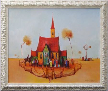 Prayer Meeting For Rain by Eris Flemming - Auction record, sale price, and art valuation. Compare with similar artists and explore comparable artworks.