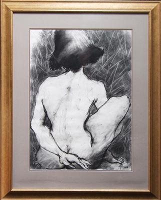 Crosslegged by Arthur James - Auction record, sale price, and art valuation. Compare with similar artists and explore comparable artworks.