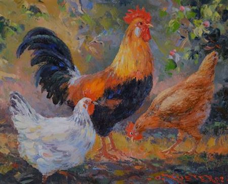 Chooks No.1 2002 by Otto Kuster - Auction record, sale price, and art valuation. Compare with similar artists and explore comparable artworks.