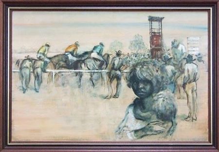 Aboriginal Girl At The Races
