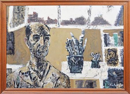 Self Portrait in Studio