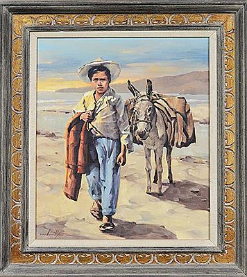 Untitled (Boy and Donkey) by Howard McIntyre - Auction record, sale price, and art valuation. Compare with similar artists and explore comparable artworks.