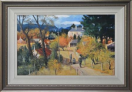 Country Town, Blue Mountains by Stewart McKenzie Cullen - Auction record, sale price, and art valuation. Compare with similar artists and explore comparable artworks.