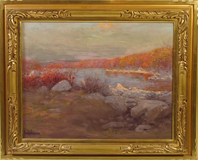 The Autumn Lit Stream