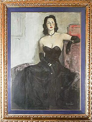 Ritratto femminile in abito da sera