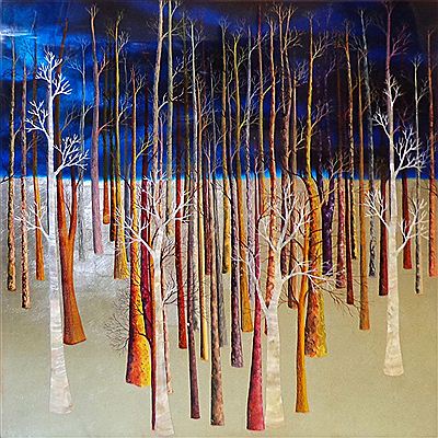 Silver Trees by Nguyen Chi - Auction record, sale price, and art valuation. Compare with similar artists and explore comparable artworks.