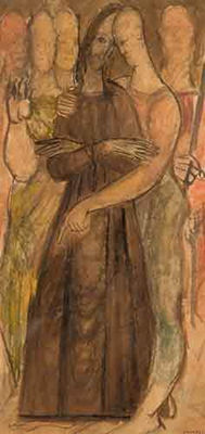 "Escena bíblica" by Lluis Maria Saumells - Auction record, sale price, and art valuation. Compare with similar artists and explore comparable artworks.