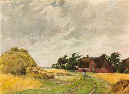 Sommerstimmung auf Föhr, in Göting by Paul Lehmann Brauns - Auction record, sale price, and art valuation. Compare with similar artists and explore comparable artworks.