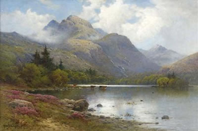 THE SLOPES OF BEN NEVIS by Alfred Fontville De Breanski Jr - Auction record, sale price, and art valuation. Compare with similar artists and explore comparable artworks.