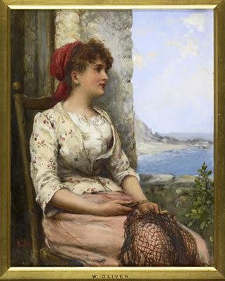 THE FISHERMAN'S RETURN by William Oliver - Auction record, sale price, and art valuation. Compare with similar artists and explore comparable artworks.