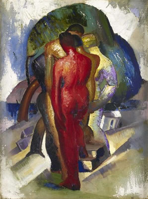 FIGURES IN WOODLAND
