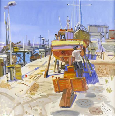 PAINTING THE ELSA K., MOSSEL BAY