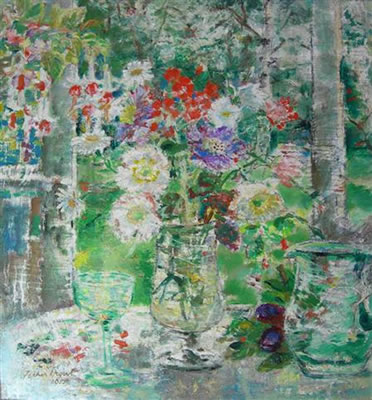 STILL LIFE OF SUMMER FLOWERS