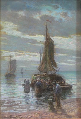 THE RETURN OF THE FISHERS by Struan Robertson - Auction record, sale price, and art valuation. Compare with similar artists and explore comparable artworks.