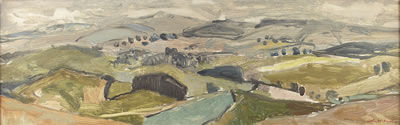 BORDER LANDSCAPE by John McNairn - Auction record, sale price, and art valuation. Compare with similar artists and explore comparable artworks.
