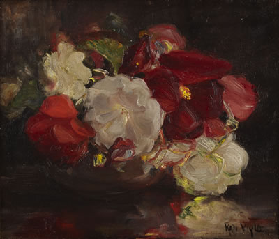 STILL LIFE OF PANSIES