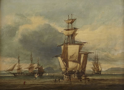 THE BATTLE SQUADRON IN LEITH ROADS