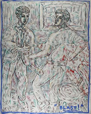 Sample artwork by Adrian Wiszniewski (Born 1958), known for painting - View similar artists and auction records