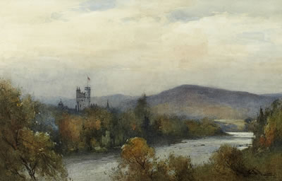 BALMORAL CASTLE FROM THE DEE