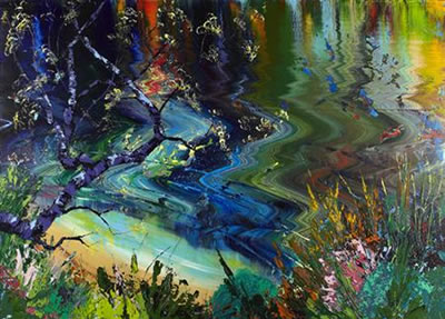 TWISTED TREES ABOVE LOCH LURGAINN by James Allan Hawkins - Auction record, sale price, and art valuation. Compare with similar artists and explore comparable artworks.