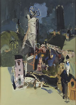 INDUSTRIAL LANDSCAPE by Ian Cook - Auction record, sale price, and art valuation. Compare with similar artists and explore comparable artworks.