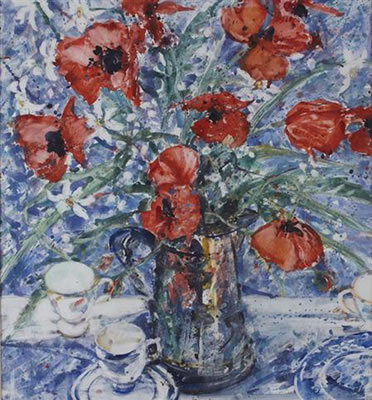 A STILL LIFE OF POPPIES