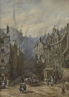 VICTORIA STREET FROM THE GRASSMARKET